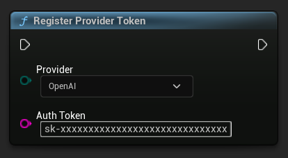 Register Provider Token