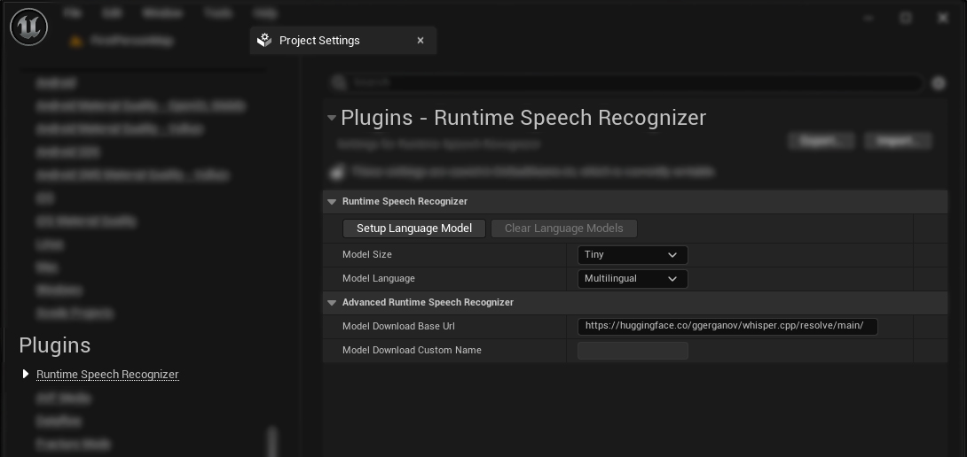 Language model selection